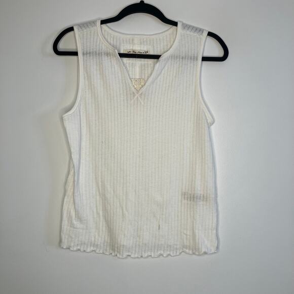 NWT FREE PEOPLE Care FP Day Off Tank Top Clean Ivory Large - Picture 2 of 5